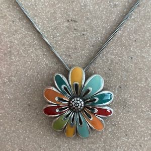 Brighton gorgeous hand-enameled pendant necklace, retired!
